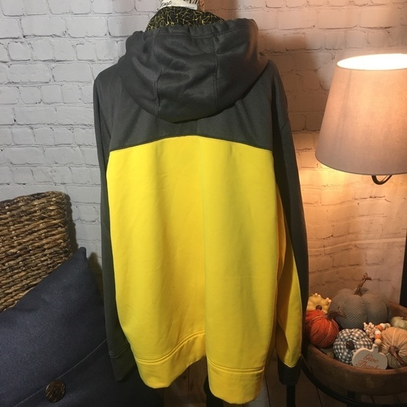 Russell zipper front two colored sweat jacket - Picture 5 of 11